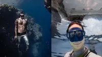 Potret Dikta Freediving di Pulau Menjangan, Menikmati Pemandangan di Bawah Laut. (Sumber: Instagram/dikta)