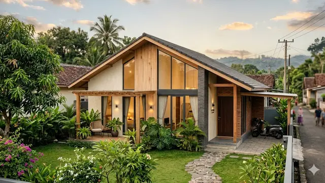 Model Rumah Sederhana Tapi Terlihat Mewah di Kampung