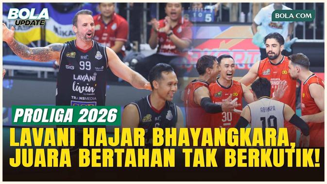 Jakarta LavAni Tundukkan Bhayangkara Presisi 3-1 di Leg 1 Final Proliga 2026