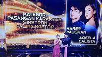 Harry Vaughan dan Aqeela Calista Raih Piala Pasangan Karakter Sinetron Paling Ngetop di SCTV Awards 2025