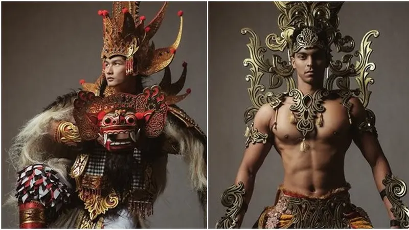 7 Potret Keren Gaya Busana Nasional Mister Global 2019