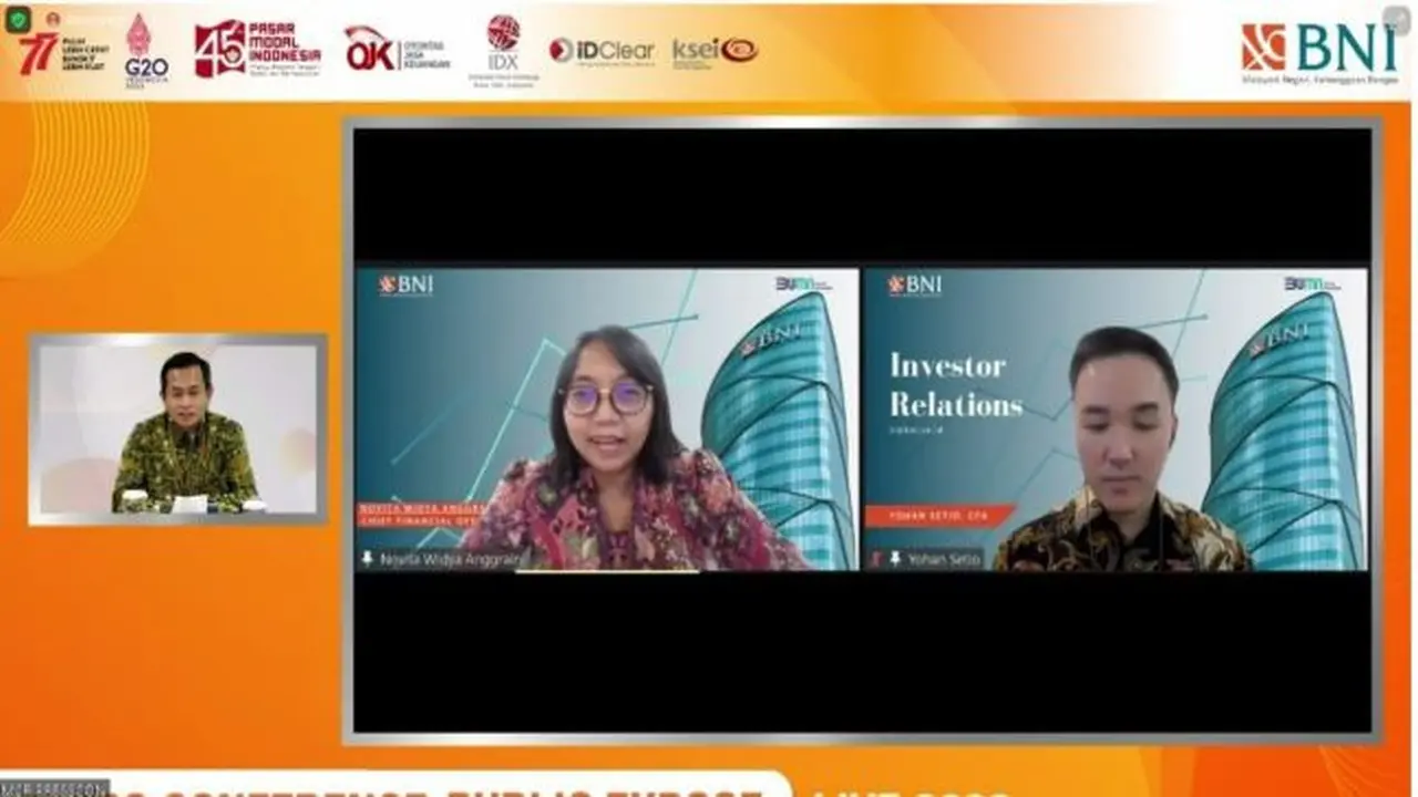 Paparan publik PT Bank Negara Indonesia Tbk (BBNI), Selasa, 13 September 2022 (Foto: Liputan6.com/Gagas Y.P)