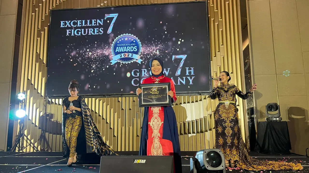 Ana Sopanah Supriyadi meyabet penghargaan Excellent Figures di Bidang State Budget Innovator ajang Radar Malang Awards 2022. (Ist).