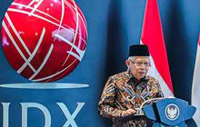 FOTO: Buka Perdagangan Saham 2024, Ma'ruf Amin Paparkan 3 Strategi Majukan Pasar Modal