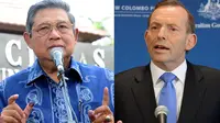 Presiden RI, Susilo Bambang Yudhoyono (foto kiri) dan PM Australia, Tony Abbott