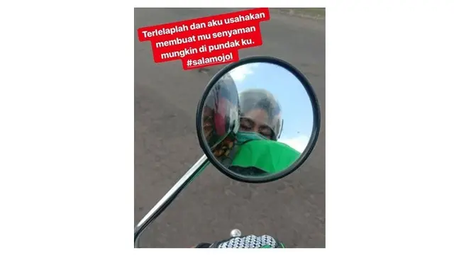 Momen Penumpang Ojek Online Tertidur Saat di Jalan Bikin Nyegir