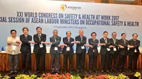 Menteri Tenaga Kerja di ASEAN Tandatangani 10 Kesepakatan Soal K3
