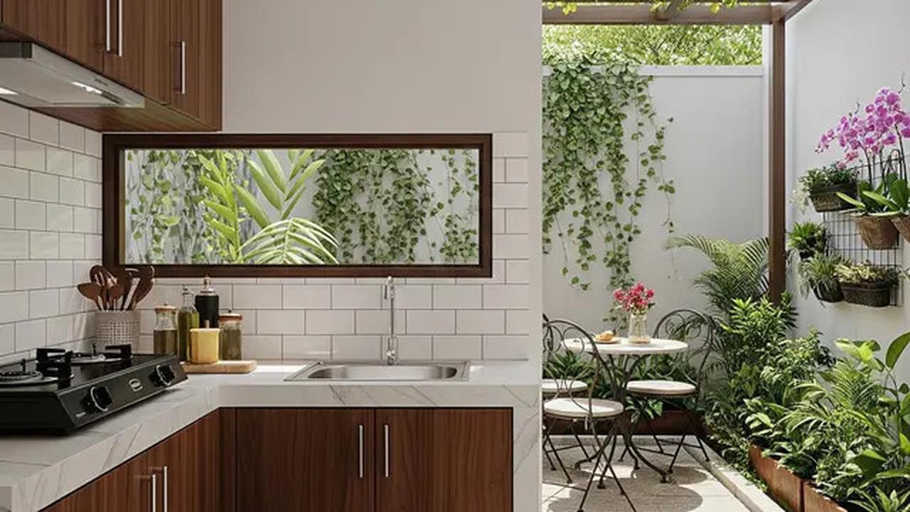 9 Model Dapur Terbuka 2x3 Meter Rumah Type 45 dengan Area Makan Ala Kafe Outdoor
