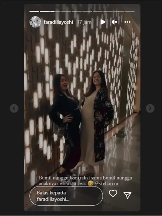 Baby Bump Faradila Yoshi (Instagram/faradillayoshi)