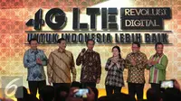 Presiden Joko Widodo meresmikan internet cepat 4G-LTE secara nasional di Jakarta, Jumat (11/10). Dengan tema Revolusi Digital Layanan 4G-LTE dapat dinikmati secara nasional di semua provaider yang berada di Indonesia. (Liputan6.com/Angga Yuniar)