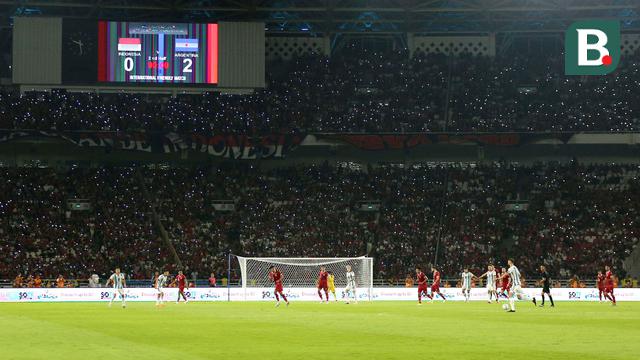 Foto: Atmosfer Nonton Langsung Timnas Argentina di SUGBK, Momen Langka Sensasinya Beda