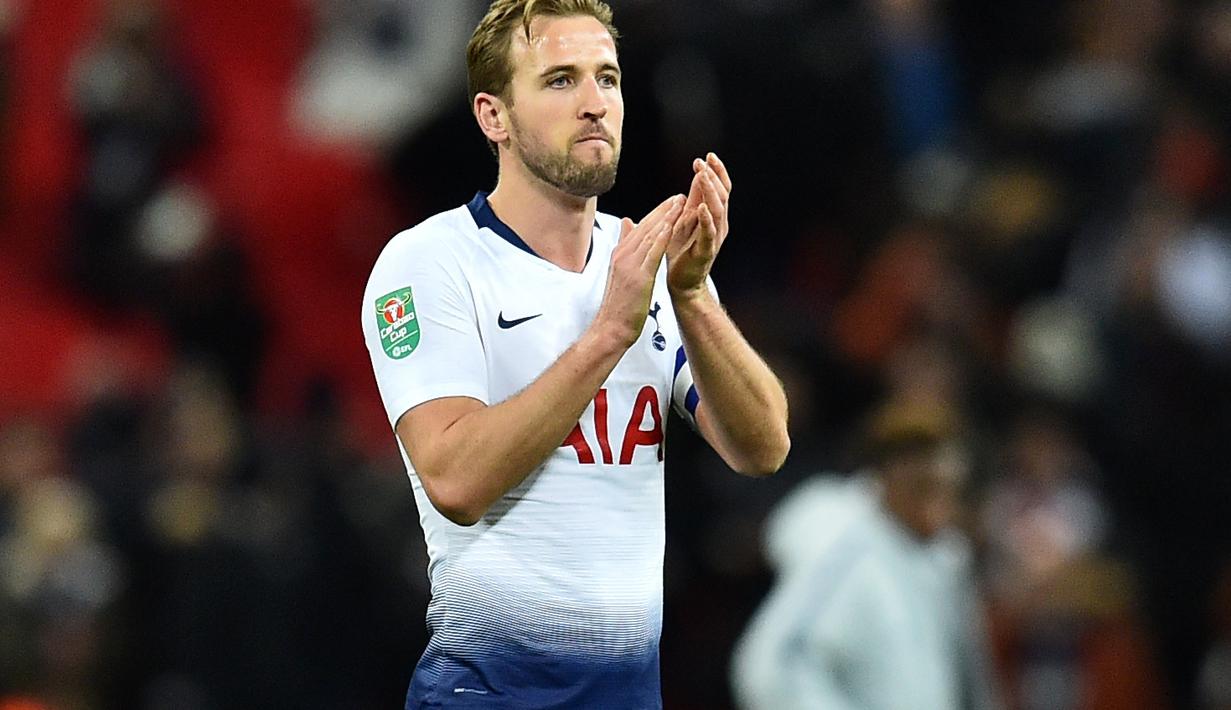 4. Harry Kane (Tottenham Hotspur) - 16 gol dan 4 assist (AFP/Glyn Kirk)