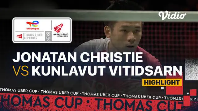VIDEO: Highlights Piala Thomas 2020, Jonatan Christie Takluk dari Tunggal Putra Thailand