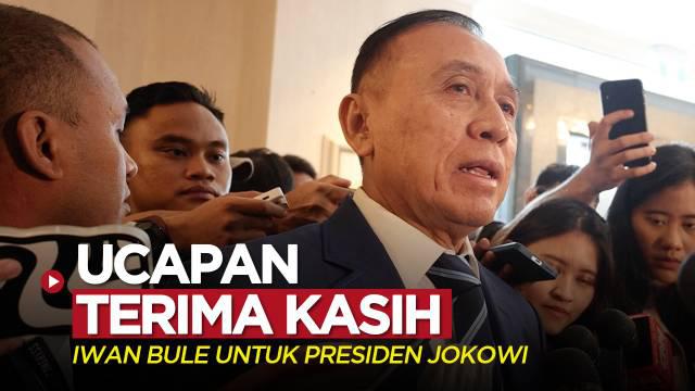 Berita video ucapan terima kasih Mochamad Iriawan atau yang akrab disapa Iwan Bule untuk Presiden Jokowi jelang berakhirnya jabatannya sebagai Ketum PSSI, Kamis (16/2/2023) pagi hari WIB.