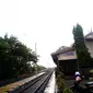 Senja di Tanggung, Kabupaten Grobogan, Jateng, stasiun kereta api tertua di Indonesia. (Liputan6.com/Felek Wahyu)