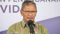 Juru Bicara Pemerintah untuk Penanganan COVID-19 Achmad Yurianto saat konferensi pers Corona di Graha BNPB, Jakarta, Selasa (16/6/2020). (Dok Badan Nasional Penanggulangan Bencana/BNPB)