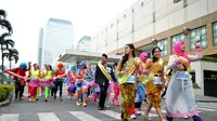 Fashion Festival Run, salah satu bagian acara memeriahkan HUT DKI pada 22 Juni 2015. (Liputan6.com/Luqman Rimadi)