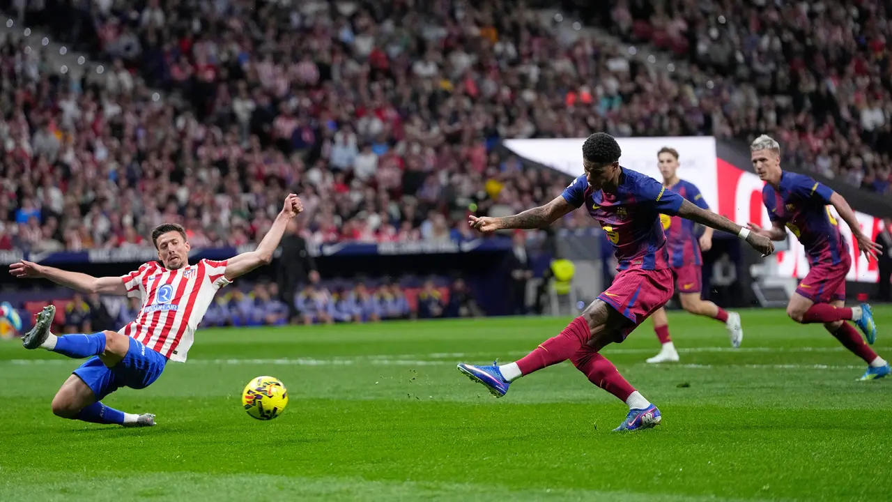 Foto: Kemenangan Comeback Barcelona atas Atletico Madrid Semakin Kukuhkan Blaugrana di Puncak Klasemen Liga Spanyol