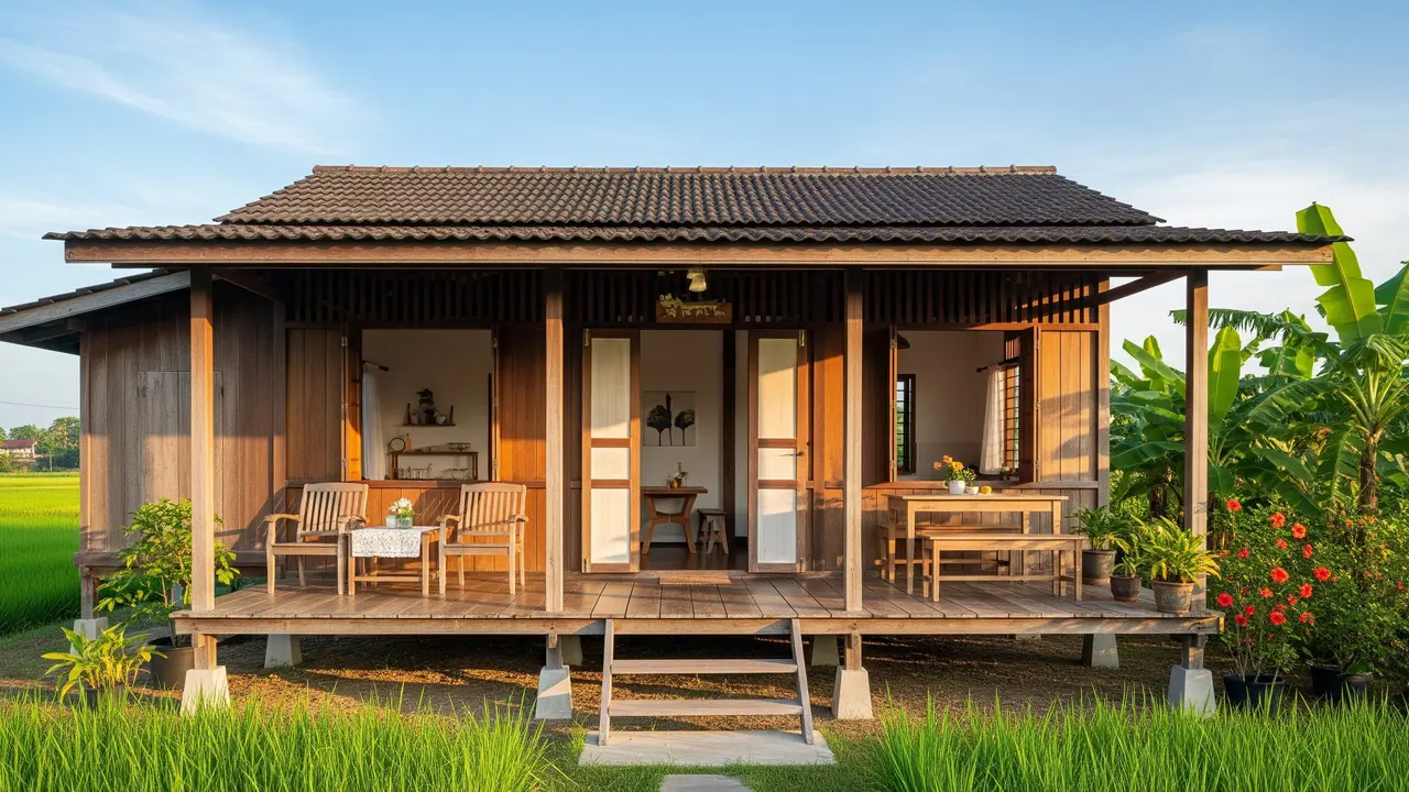 Model Rumah Kecil di Desa tapi Elegan dan Nyaman untuk Hidup Santai