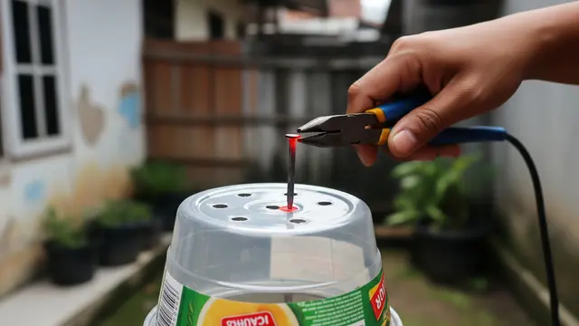 Cara Membuat Pot Tanaman dari Thinwall Bekas