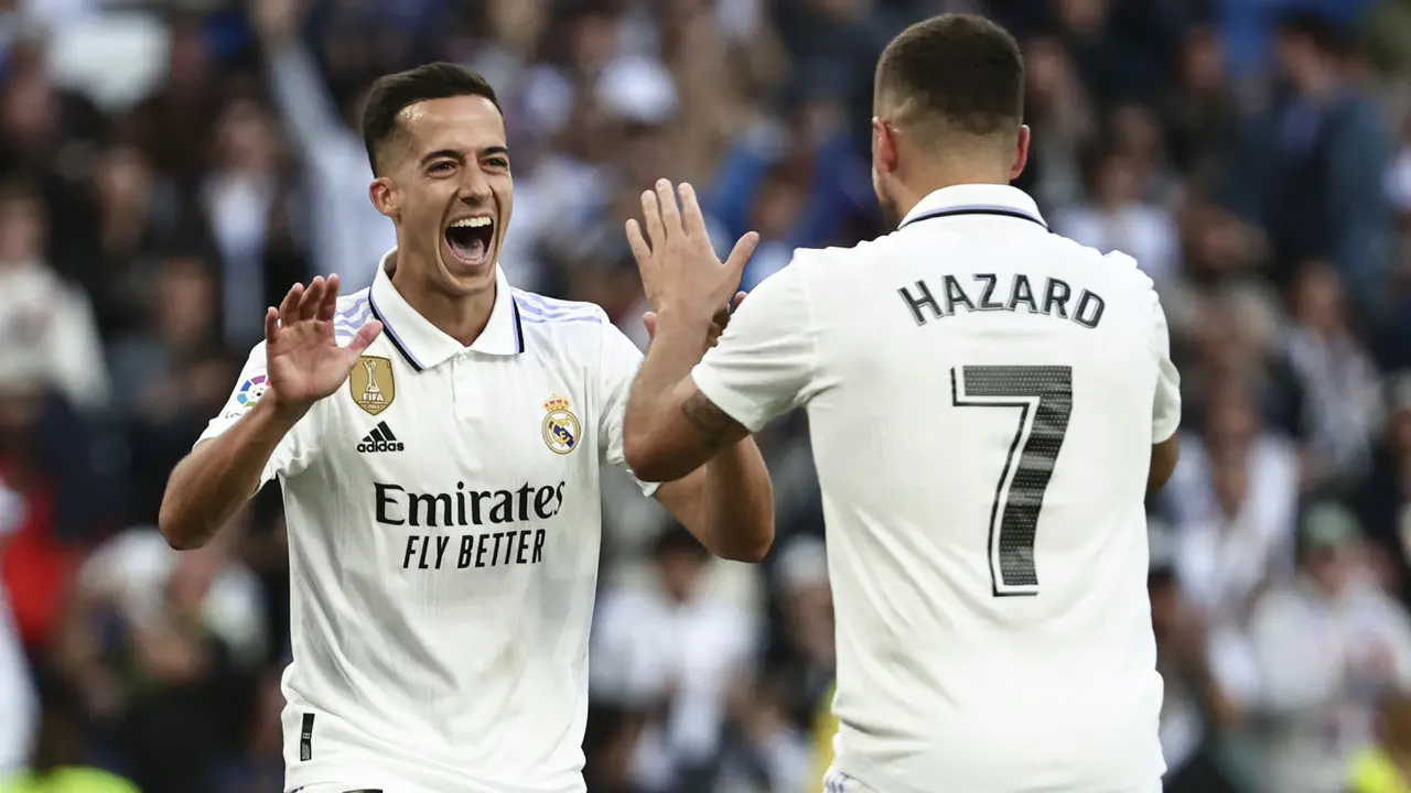 Foto: King Benzema Cetak Hattrick, Madrid Libas Real Valladolid Enam Gol