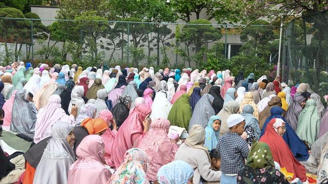 KBRI Seoul menyelenggarakan sholat Idul Fitri dan halal bihalal dalam rangka merayakan Lebaran Idul Fitri 1 Syawal 1444 H pada Sabtu (22/4/2023). (Dok. KBRI Seoul)