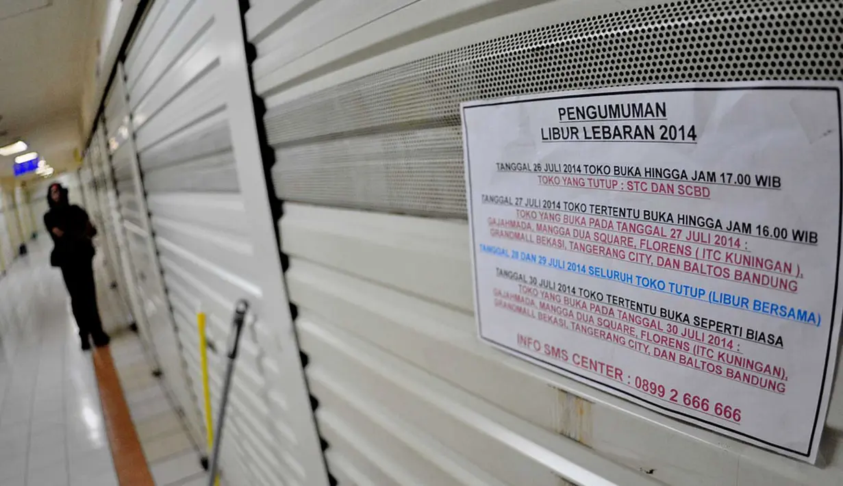H+2 Lebaran, geliat perekonomian di Jakarta masih belum kembali normal, (30/7/2014). (Liputan6.com/Faizal Fanani)