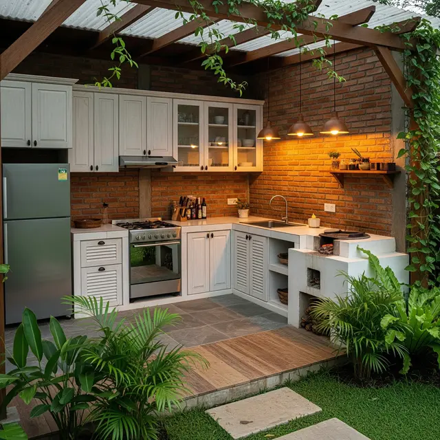 Model Dapur Nuansa Pedesaan Modern Sederhana