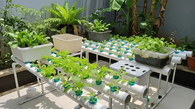 Kebun Sayur Hidroponik Sederhana
