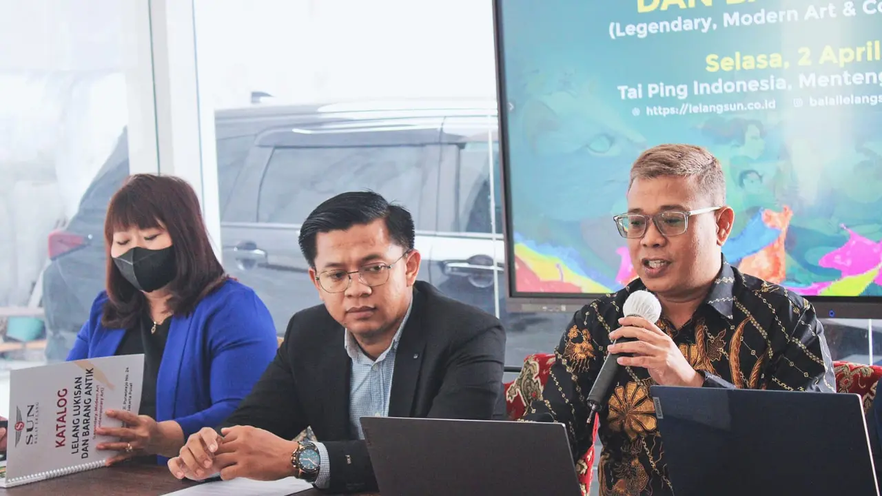 Balai Lelang SUN akan menyelenggarakan lelang karya seni berupa lukisan langka karya pelukis-pelukis ternama. (Istimewa)
