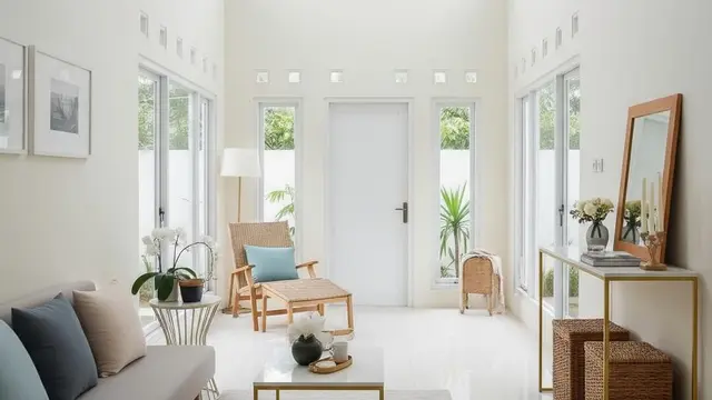 Desain Rumah Kecil dengan Plafon Tinggi Anti Panas dan Jamur