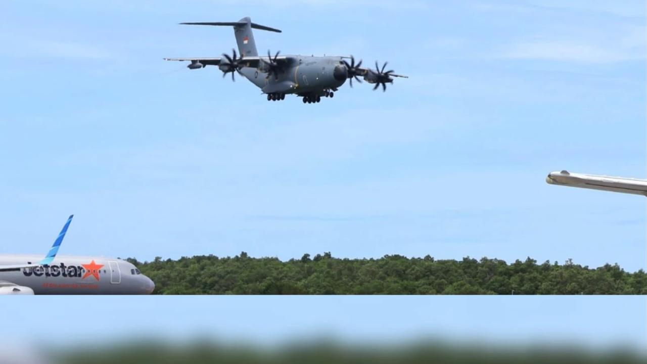 FOTO: Koopsudnas Uji Sistem Pendaratan Airbus A400M di Bali