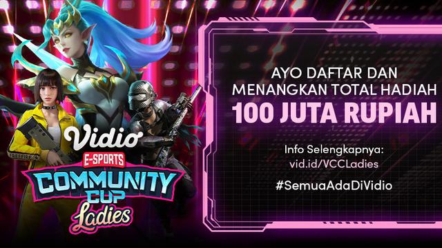 Pendaftaran Vidio Community Cup Ladies
