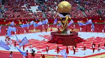 Upacara pembukaan Piala Dunia 2026 Kanada yang berlangsung pada Sabtu (13/06/2026) dini hari WIB diwarnai sedikit insiden. (AP Photo/Canadian Press/Sammy Kogan)