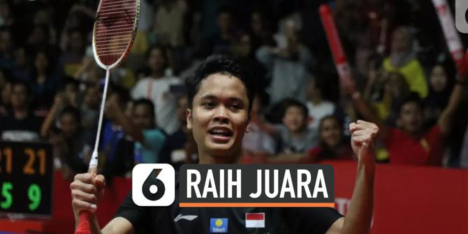 VIDEO: Anthony Ginting Juara Indonesia Masters 2020