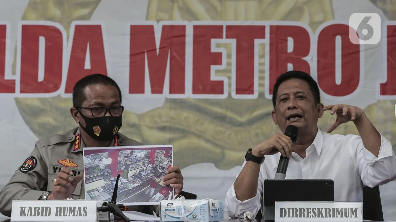 FOTO: Polda Metro Jaya Sampaikan Rilis Kasus Editor Metro TV