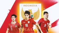 Timnas Indonesia - Brandon Scheunemann, Victor Dethan, Jens Raven (Bola.com/Adreanus Titus)