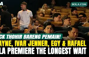 Erick Thohir Bareng Shayne Pattynama, Ivar Jenner, Egy Maulana Vikri, dan Rafael Struick Hadir di Gala Premiere The Longest Wait