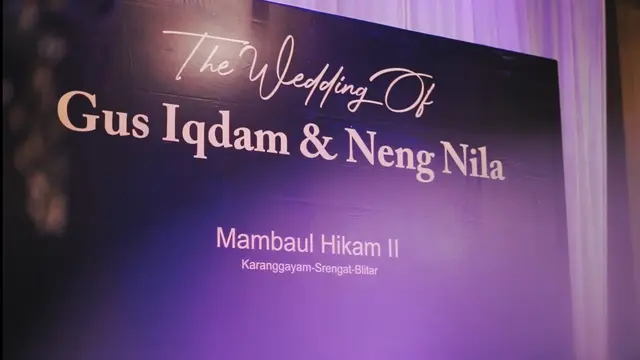 Lokasi Pernikahan Gus Iqdam dan Ning Nila di Ponpes Mambaul Hikam II Bliltar (SS: YT. Gus Iqdam Official)