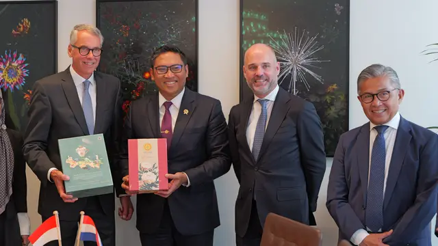 Wakil Menteri Pertanian Sudaryono bertemu dengan Wakil Menteri Pertanian Belanda Yan Kess Goet. (Foto: Istimewa)