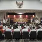 KPU telah menetapkan 18 partai politik tingkat nasional yang lolos sebagai peserta Pemilu 2024. KPU juga menetapkan enam partai lokal aceh untuk ikut Pemilu 2024. (merdeka.com/Iqbal S. Nugroho)