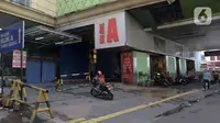 Untuk sementara, keriuhan perdagangan di Pasar Tanah Abang Blok A terhenti. (Liputan6.com/Herman Zakharia)