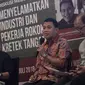 Anggota Komisi III DPR RI Abdul Kadir Karding saat menjadi pembicara Forum Diskusi Ekonomi Politik (FDEP) di Jakarta, Rabu (25/7). (Merdeka.com/Iqbal S. Nugroho)