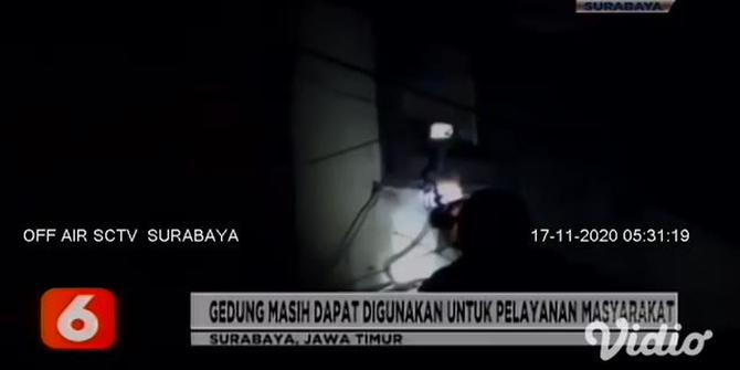 VIDEO: Gedung RTMC Polda Jatim Terbakar, Tim Labfor Gelar Penyelidikan