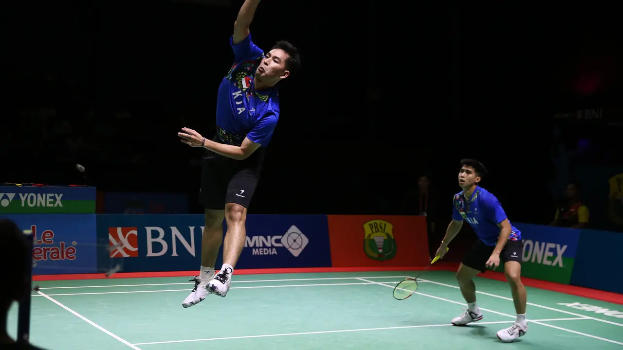 Sabar Karyaman Gutama/Moh Reza Pahlevi Isfahani - BNI Indonesia Masters 2023 - Bulu Tangkis