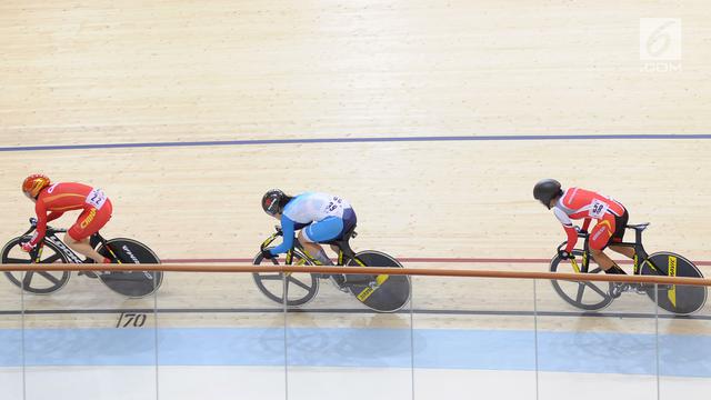 Dua Atlet Putri Gagal Melaju ke Final Sepeda Trek Asian Games 2018