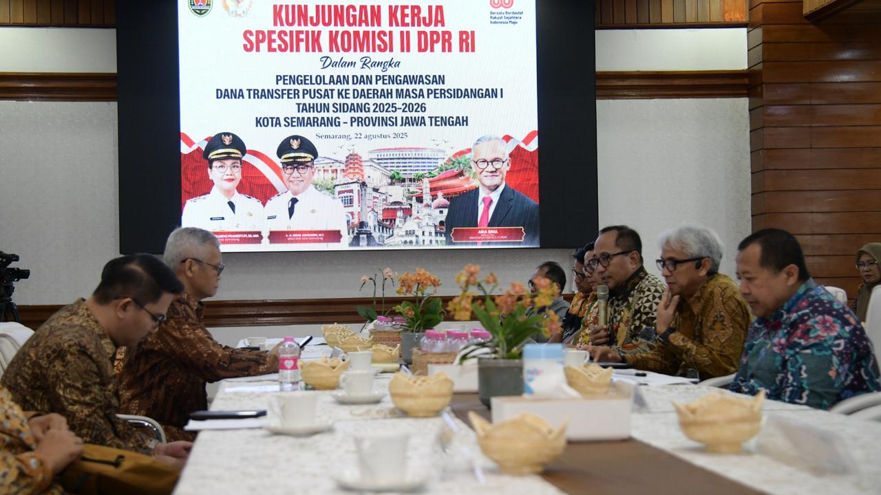 Terima Kunker Komisi II DPR RI, Pemkot Semarang Siap Optimalkan Dana Transfer dari Pusat