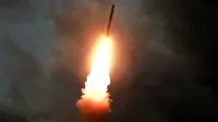 Rudal jarak pendek Korea Utara diluncurkan pada 31 Juli 2019 (AFP Photo)