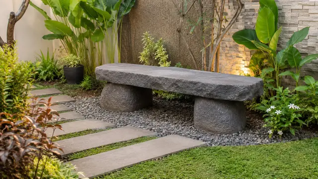 desain bangku taman (AI Generated)