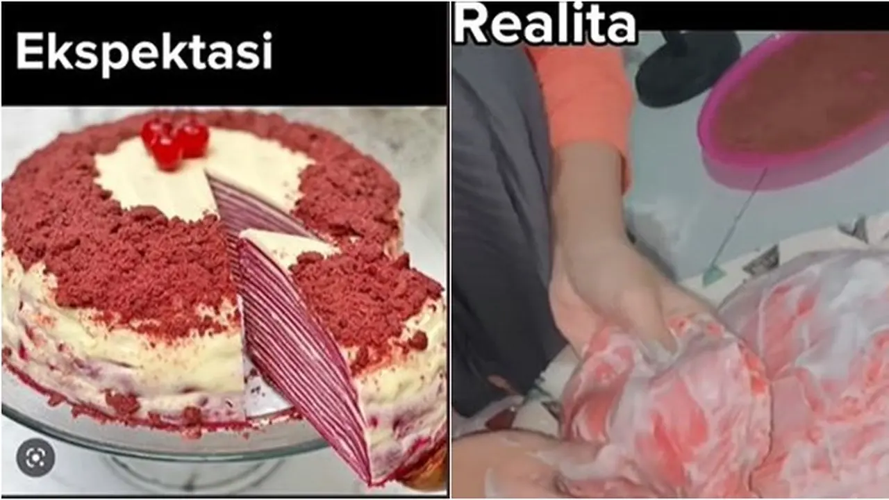 Cewek Ini Bikin Mille Crepes, Hasilnya Tidak Sesuai Ekspektasi Bak Dilumuri Sabun